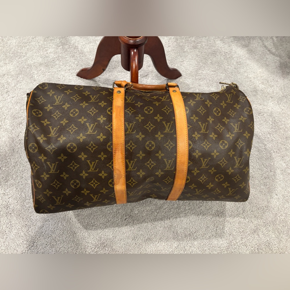 Auth Louis Vuitton Keepall 50 Monogram Travel Bag